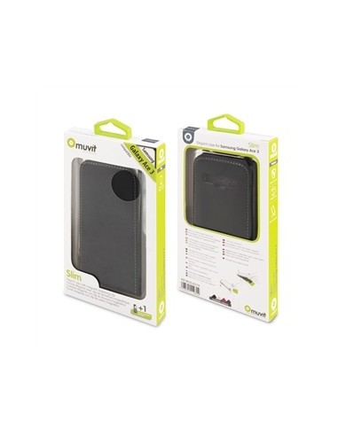 funda slim negra + protector pantalla samsung galaxy ace 3 s7270 muvit
