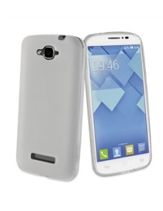 Muvit MUSKI0341 - Funda minigel para Alcatel Pop C7, blanco humo: Kiwiku.com: Electrónica