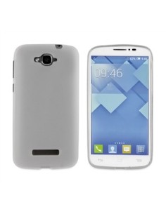 Muvit MUSKI0341 - Funda minigel para Alcatel Pop C7, blanco humo: Kiwiku.com: Electrónica 2