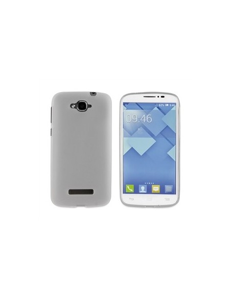 Muvit MUSKI0341 - Funda minigel para Alcatel Pop C7, blanco humo: Kiwiku.com: Electrónica