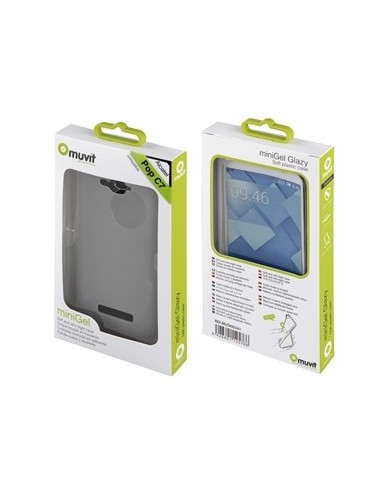 Muvit MUSKI0341 - Funda minigel para Alcatel Pop C7, blanco humo: Kiwiku.com: Electrónica