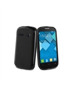 Kiwiku.com: Muvit MUSKI0363 - Funda minigel para Alcatel Pop C3, negro - Electrónica