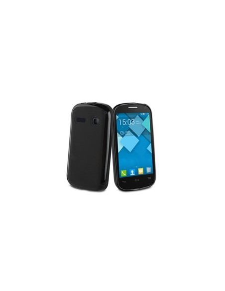 Kiwiku.com: Muvit MUSKI0363 - Funda minigel para Alcatel Pop C3, negro - Electrónica