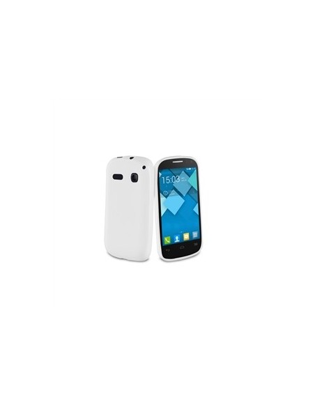 Muvit MUSKI0364 - Funda minigel para Alcatel Pop C3, blanco: Kiwiku.com: Electrónica