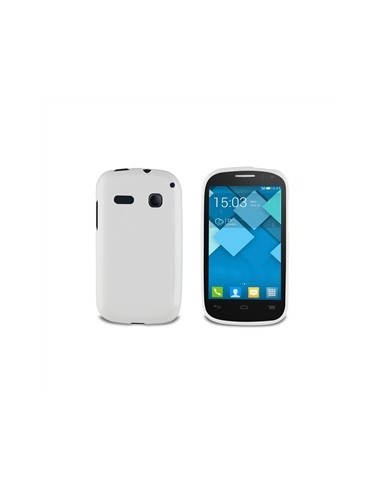 Muvit MUSKI0364 - Funda minigel para Alcatel Pop C3, blanco: Kiwiku.com: Electrónica