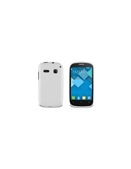 Muvit MUSKI0364 - Funda minigel para Alcatel Pop C3, blanco: Kiwiku.com: Electrónica