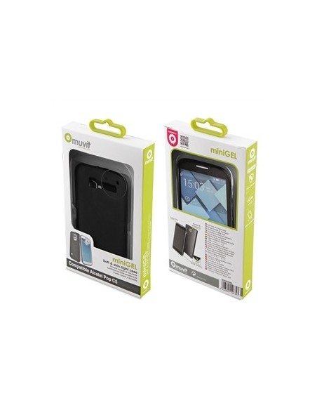 Muvit MUSKI0365 - Funda minigel para Alcatel Pop C5, negro - Electrónica - Kiwiku.com