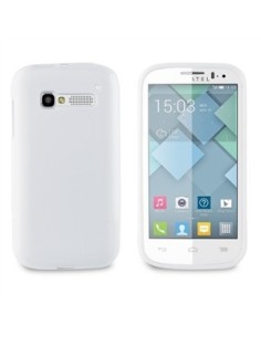 Muvit MUSKI0366 - Funda minigel para Alcatel Pop C5, blanco: Kiwiku.com: Electrónica