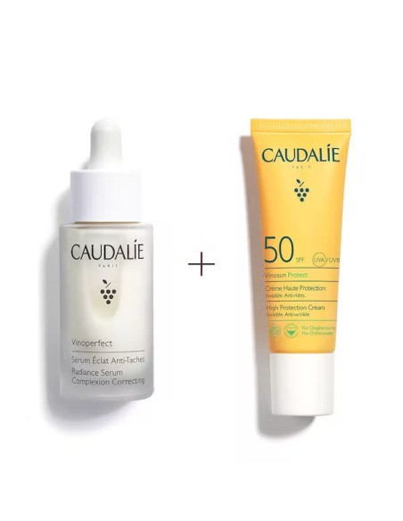 caudalie_vinoperfect_sérum_antiimperfecciones_30ml_+_vinosun_protect_crema_solar_25ml_spf_50_3522937027334_oferta