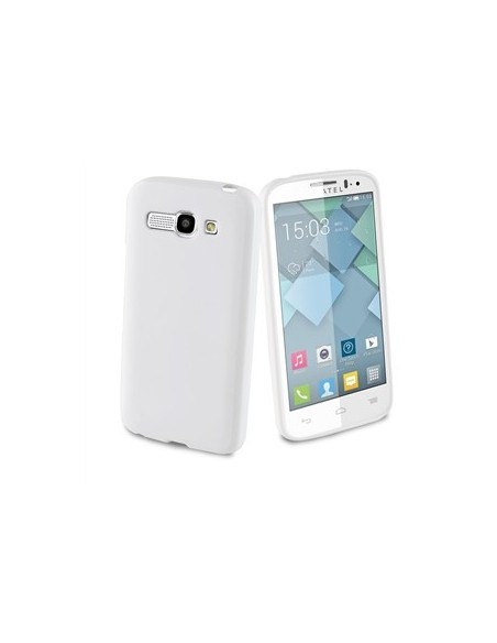 Muvit MUSKI0368 - Funda minigel para Alcatel Pop C9, blanco: Kiwiku.com: Electrónica