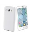Funda minigel blanca alcatel pop c9 muvit