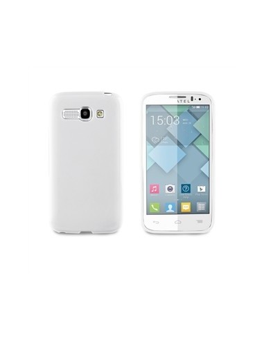 Muvit MUSKI0368 - Funda minigel para Alcatel Pop C9, blanco: Kiwiku.com: Electrónica