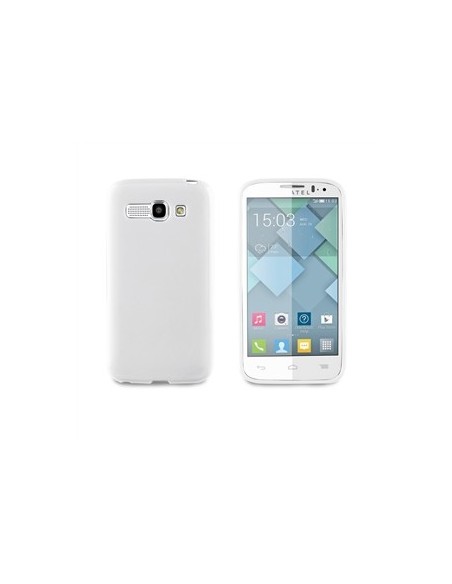 Muvit MUSKI0368 - Funda minigel para Alcatel Pop C9, blanco: Kiwiku.com: Electrónica