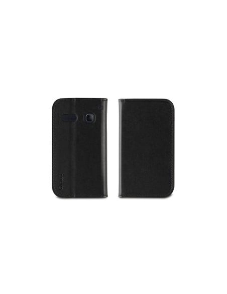 Muvit MUSNS0086 - Funda folio tipo cartera con función soporte y tarjetero para Alcatel Pop C3, negro - Electrónica - Kiwiku.com