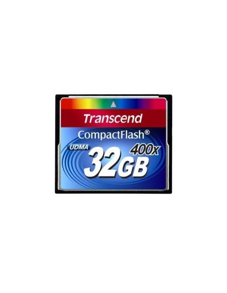 Transcend TS32GCF400 - Memoria Compact Flash de 32 GB (90 MB/s, 10000 ciclos), Negro: Transcend: Kiwiku.com: Informática