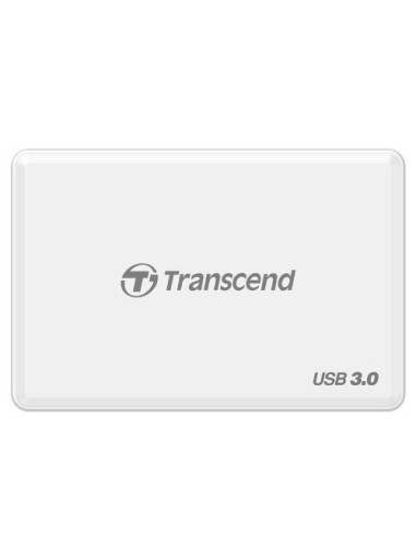 Transcend TS-RDF8W - Lector de tarjetas de memoria, color blanco