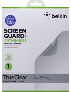 Belkin Screen Guard - Protector de pantalla para tablet Samsung Galaxy Tab 3 (8 pulgadas), transpare