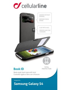 Funda book id negra galaxy s4 2