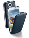 Cellular line flapgalaxys4bk - funda con tapa para samsung galaxy s4 cuero artificial, color negro