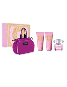 Versace Bright Crystal Eau de Toilette Vaporizador 90ml Set 4 Piezas para Mujer