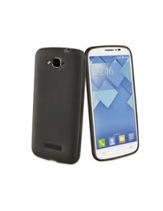 Muvit MUSKI0340 - Funda minigel para Alcatel Pop C7, negro humo - Electrónica - Kiwiku.com