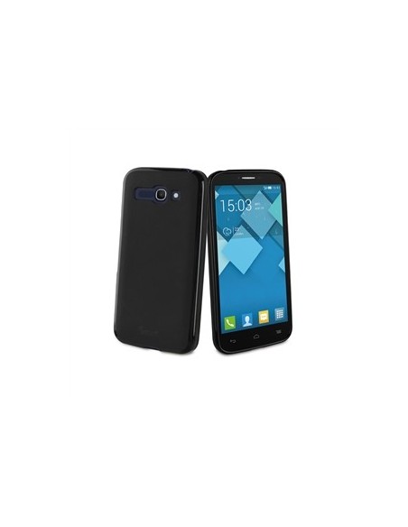 Muvit MUSKI0367 - Funda minigel para Alcatel Pop C9, negro - Electrónica - Kiwiku.com