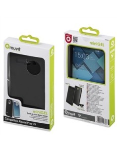 Muvit MUSKI0367 - Funda minigel para Alcatel Pop C9, negro - Electrónica - Kiwiku.com 2