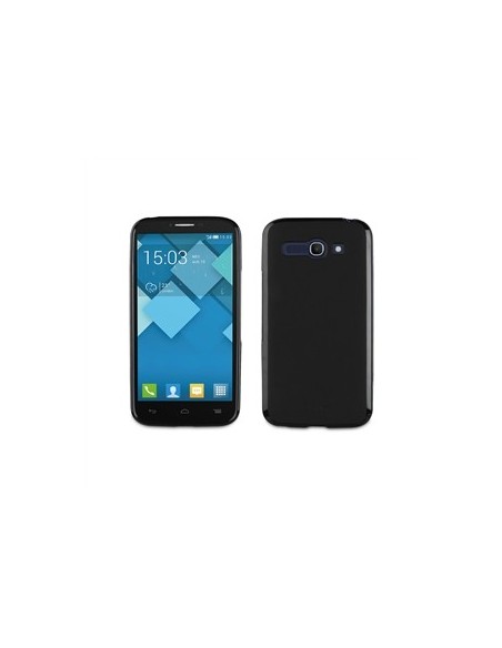 Muvit MUSKI0367 - Funda minigel para Alcatel Pop C9, negro - Electrónica - Kiwiku.com