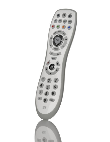 Mando simple 4 one for all hasta 4 dipositivos tv, pvr, dvd extra urc 6440