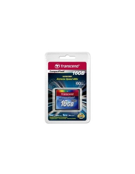 Transcend TS16GCF400 - Tarjeta de memoria Compact Flash de 16 GB 400x