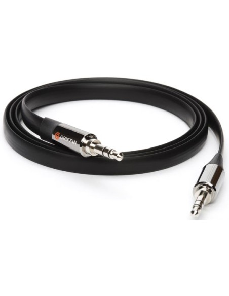 Cable Auxiliar Audio Flat Cable 1m - Negro