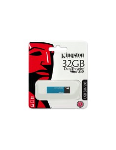 Kingston DataTraveler Mini 3.0 32GB - Memoria USB de 32 GB (USB 3.0), negro y azul 2