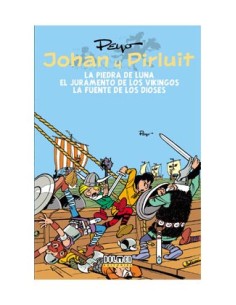 Tebeos Dolmen Editorial S.l. Johan y Pirluit 02: la Piedra de Luna - el Juramento de los Vikingos - Fuente Dioses