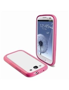 Kiwiku.com: Muvit iBelt - Funda (bumper) + protector de pantalla para Samsung Galaxy S3 i9300, rosa - Electrónica