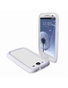 Muvit ibelt - funda (bumper) + protector de pantalla para samsung galaxy s3 i9300, blanco