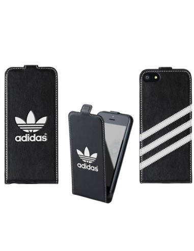 vela espontáneo galería Adidas BXAD15677 - Funda flip con tapa para Apple iPhone 5/5S,  Negro/Blanco: Kiwiku.com: Electrónica