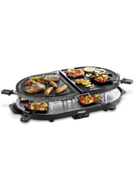 Princess 162250 - Raclette, parrilla de piedra y juego de parrillas: Kiwiku.com: Hogar