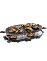 Princess 162250 - raclette, parrilla de piedra y juego de parrillas 1100w