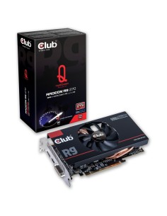 CLUB3D Radeon R9 270 royalQueen - Tarjeta gráfica (Radeon R9 270, 4096 x 3112 Pixeles, AMD, 2 GB, GDDR5-SDRAM, 256 Bit) Negro: C