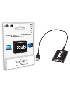 CLUB3D CSV-2000D - Cable DVI - USB (0.06 metros), negro: CLUB-3D: Kiwiku.com: Informática