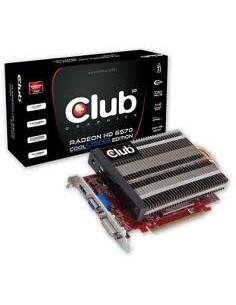 CLUB3D CGAX-H65724ZI - Tarjeta gráfica (2560 x 1600 Pixeles, AMD, 650 MHz, 1024 MB, DDR3-SDRAM, 128 Bit): Kiwiku.com: Electrónic