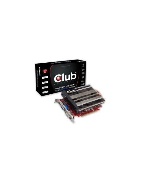 CLUB3D CGAX-H65724ZI - Tarjeta gráfica (2560 x 1600 Pixeles, AMD, 650 MHz, 1024 MB, DDR3-SDRAM, 128 Bit): Kiwiku.com: Electrónic