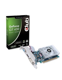 Club 3D CGNX-G43024ALI - Tarjeta gráfica VGA GeForce GT 430, 1 GB DDR3: Kiwiku.com: Informática