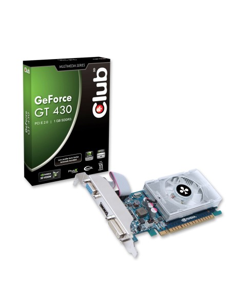 Club 3D CGNX-G43024ALI - Tarjeta gráfica VGA GeForce GT 430, 1 GB DDR3: Kiwiku.com: Informática