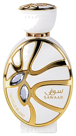 Khadlaj Sawaar Vanille Blanc - Perfume Arabe Unisex Oriental Vainilla - Extrait de Parfum 100 ml Vaporizador