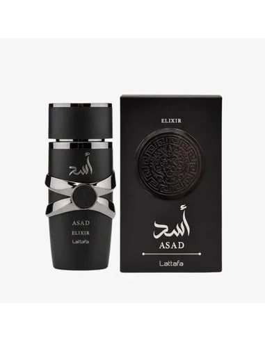 frasco de Lattafa Asad Elixir Eau de Parfum 100 ml