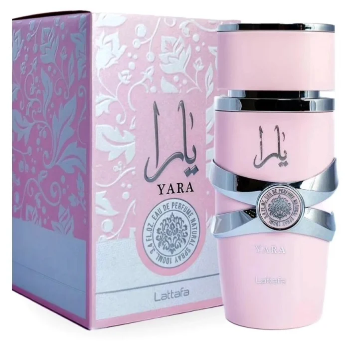Lattafa Yara Eau de Parfum 100 ml, el Yara rosa original, con su caja