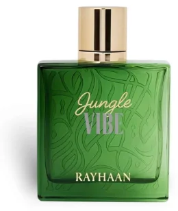 Rayhaan Jungle Vibe Eau de Parfum Unisex 100 Ml Fragancia Aventura Fresca y Amaderada