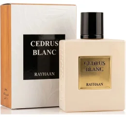 Rayhaan Cedrus Blanc - Perfume Unisex Almizcle Floral Amaderado - Eau de Parfum 100 Ml Vaporizador