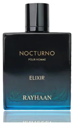 Rayhaan Nocturno Elixir Pour Homme Eau de Parfum Hombre Woody Amber 100 Ml